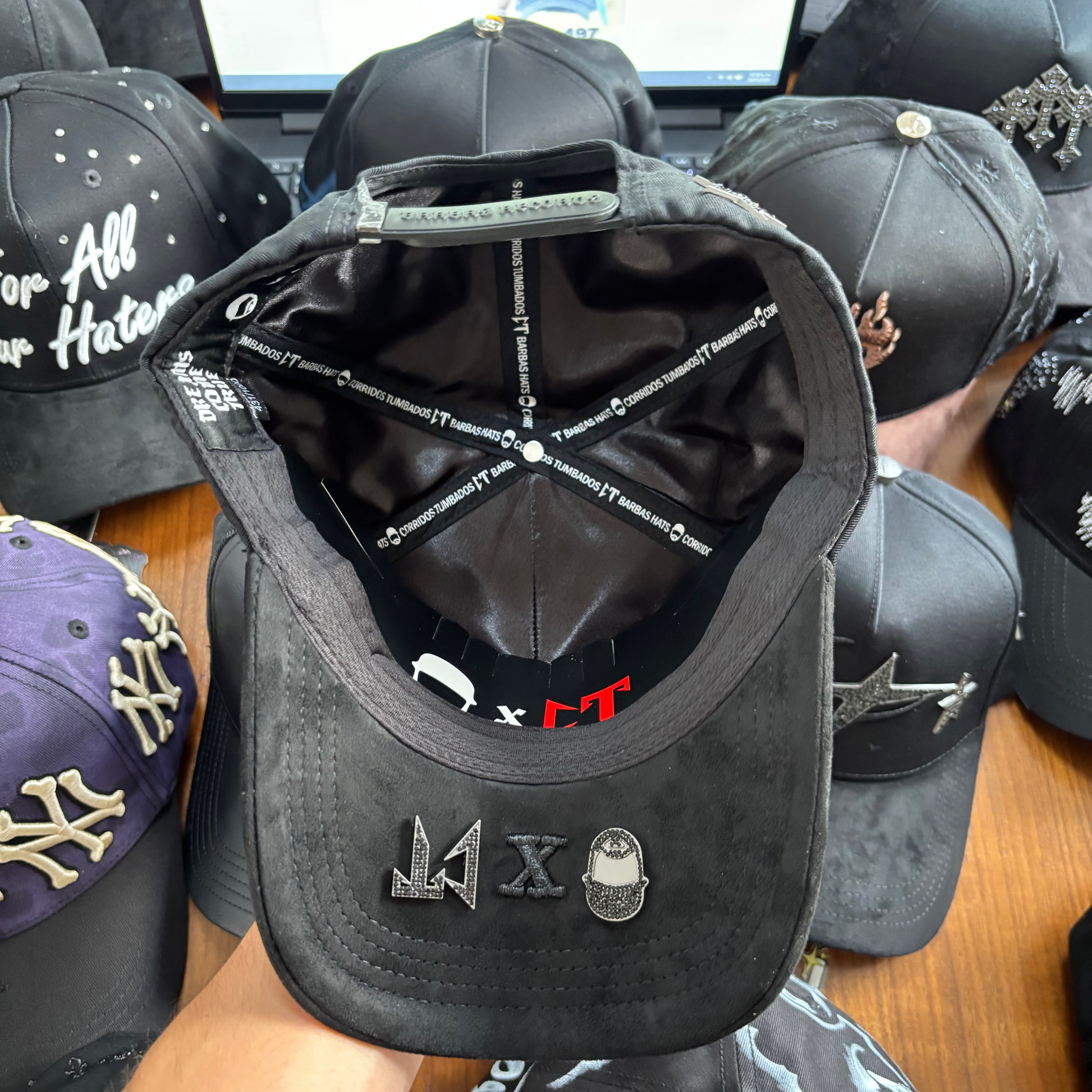 BARBAS HATS "GALAXY TOTAL BLACK"