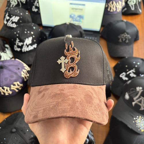 BARBAS HATS "B STAR BROWN"