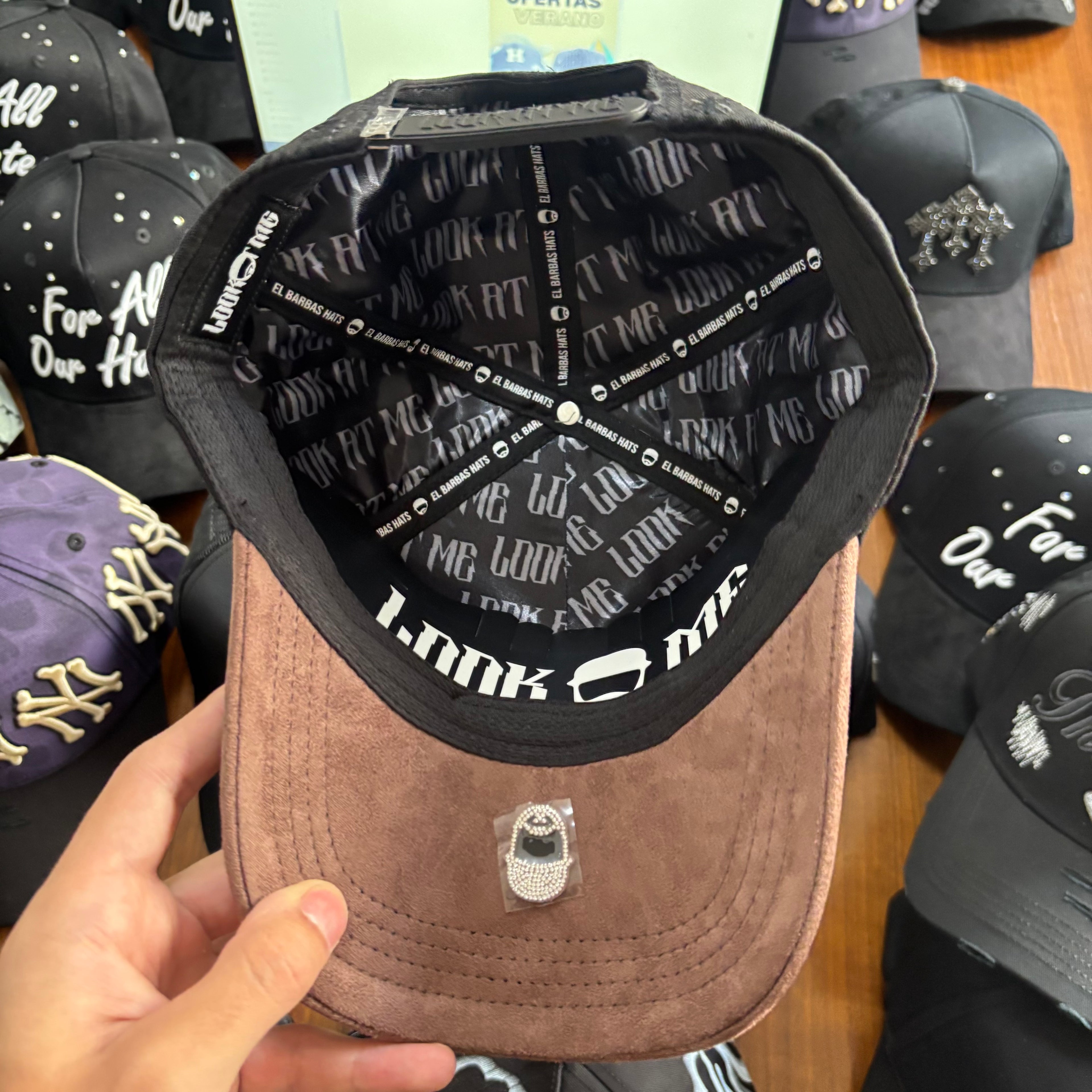 BARBAS HATS "B STAR BROWN"