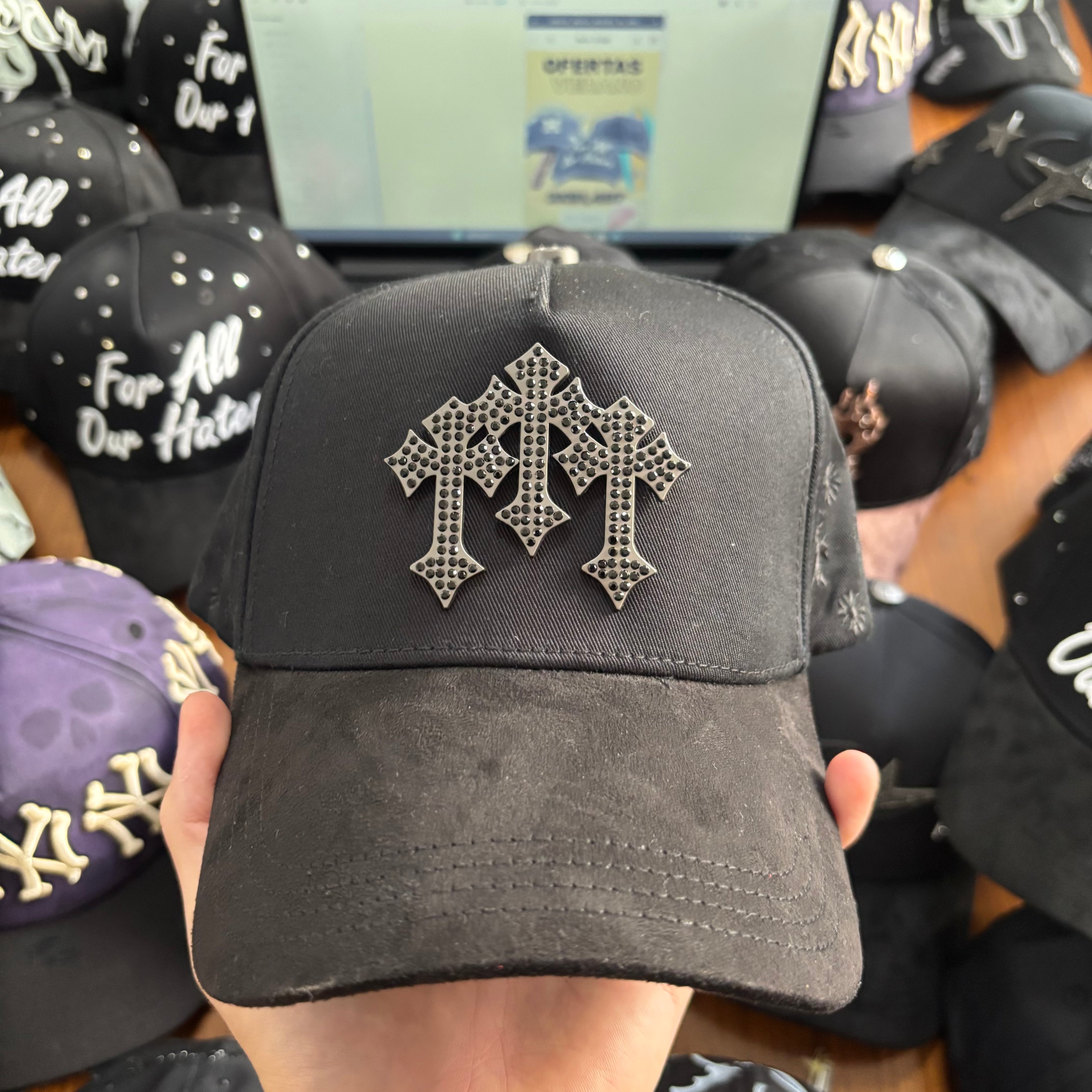 BARBAS HATS "CHROME I BLACK OUT"